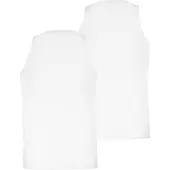 Puma Unterhemd "Unterhemd Tank Top 2P 2er Pack", Herren, Gr. M, N-Gr, weiß, Obermaterial: 100% Baumwolle CO., Unterhemden Unterhemd