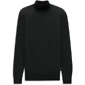 Bugatti Rollkragenpullover "Regular Fit", Herren, Gr. L, 290, schwarz, 100% Wolle, unifarben, regular fit, Pullover Rollkragenpullover, Regular Fit Wolle Feinstrick