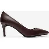 Forever & Always Clyde Leder Stiletto Spitzer Zehn Pumps