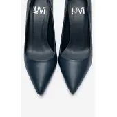 Forever & Always Clyde Leder Stiletto Spitzer Zehn Pumps