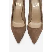 Forever & Always Clyde Leder Stiletto Spitzer Zehn Pumps