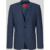 HUGO für Herren. 50495628 Colbert Blazer blau (102), Lässig, Klassisch, Polyester