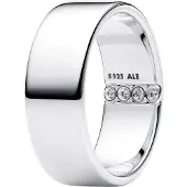 Pandora 194774C01 Damen-Silberring Breite Schiene