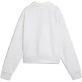 Puma Kapuzensweatshirt "CLASS RELAXED LONGSLEEVE POLO FL", mit Kapuze, normaler Kragen, mit Ärmellänge lang