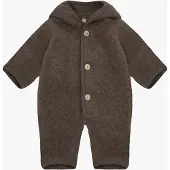 Huttelihut Pixie Wollfleece-Overall Merino, Brown Melange, 80
