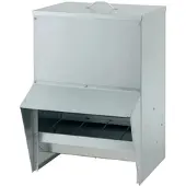 Costway Futterautomat Aus Verzinktem Metall Silber 22 kg