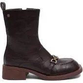 MACIEJKA Damen Halbstiefel aus Naturleder Braun mit Blockabsatz K778602007XXA