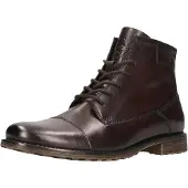 Bugatti man Herren Schnürstiefeletten, Männer Lace-up Boots,Freizeitschuhe,maennlich,Men's,uebergangsschuhe,Stiefel,leger,braun (6100),41 EU/EU UK – Dunkelbraun