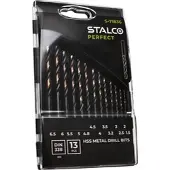 Stalco HSS-Metallbohrerset 13-teiliges Spiralbohrerset PERFECT S-71836