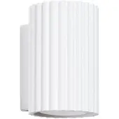 Licht-Erlebnisse Wandlampe Aluminium H: 10 cm Weiß GU10 Modern Wandleuchte
