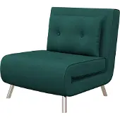 HOMCOM Schlafsessel Klappsessel mit Bettfunktion Einzelsofa mit Kissen Samtoptik