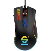 Sparco SPMOUSEPRO, rechts, USB Typ-A, 7200 DPI, Schwarz
