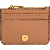 Fossil Kartenhalter Schlüsselmäppchen Lennox Zip Card Case Dust beige