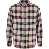 Fjällräven övik Heavy Flannel Shirt M light fossil-deep red (114-325) M