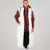 L'amore Couture Damen Maddy Lang Weste Cream