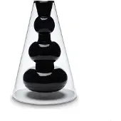Tom Dixon - Bump Vase Cone, grau / schwarz