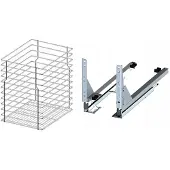 REJS Cargo Korpus 30cm Efekt Chrom Vollauszug leiser Einzug