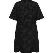 KAFFE CURVE Midikleid "Damen Kleid KCcamina", Damen, Gr. 44, N-Gr, schwarz (schwarz deep), Obermaterial: 100% Polyester PES., Kleider Midikleid