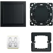 ABB Busch-Jaeger 6716 UJ-885 Future FoH Schalter Set Schwarz matt - 2CKA006710A0016