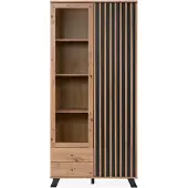 Finori Medan 52A Vitrine Holzwerkstoff Artisan Oak/Anthrazit