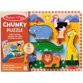 AMIGO Spiel + Freizeit GmbH Melissa & Doug Safari Spieltiere Puzzle, 8 Teile