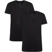 Bamboo Basics T-Shirt "T-Shirt VELO 2er Pack", Herren, Gr. XXL, schwarz, Obermaterial: 68% Viskose CV. 28% Baumwolle CO. 4% Elasthan EL., Shirts T-Shirt