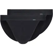Skiny Slip "Slip 2er Pack", Herren, Gr. S, schwarz, Obermaterial: 100% Baumwolle CO., Unterhosen Slip