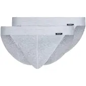 Skiny Slip "Slip 2er Pack", Herren, Gr. S, grau, Obermaterial: 100% Baumwolle CO., Unterhosen Slip