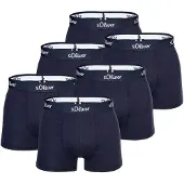 s.Oliver Herren Boxershorts, 6er Pack - Boxerbrief, Baumwoll-Stretch