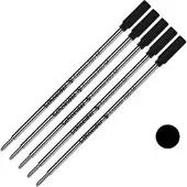 Schneider Kugelschreiberminen Express 785, 178601, Strichstärke M, Cross, schwarz, 5 Stück