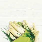 Duni GmbH 360x DUNI Bio Dunisoft Serviette 40 x 40 cm White Asparagus
