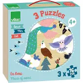 Vilac Puzzlespiel - 3x16 - Teile Teile - In der Luft, im Wasser - - One Size - Puzzlespiele