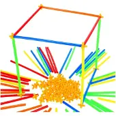 Mega Creative Construction Strohhalme 108 Stück Mega Creative