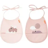 Done by Deer Happy Clouds Mini Taschenlätzchen 2er-Pack, Powder