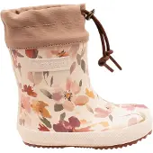 Bisgaard Gummistiefel "thermo", Jungen, Gr. 31, wärmend, beige (faded flowers, natur rosa), Gummi, Textil, geblümt, Basic, Schuhe Gummistiefel, Boots mit Lammwolle, Größenschablone zum Download
