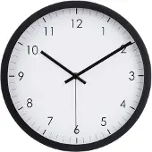 Amazon Basics A. Basics Klassische 30 cm Leicht Ablesbare Lautlose Batteriebetriebene Runde Wa
