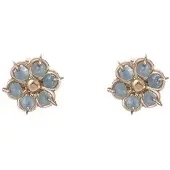 Alisia - Gold-plated stud earrings with jadeite AL4949.01.073