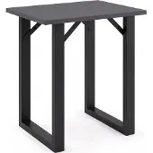VCM Bartisch "Holz Bartisch Stehtisch Tisch Tresen Xona 80x50 cm", schwarz (schwarz, anthrazit), B:80cm T:50cm, Tische, Bartisch