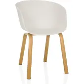 Hjh LIVING Schalenstuhl OSLO W Kunststoff Esszimmerstuhl Küchenstuhl, Pflegeleichter Stuhl mit Schalensitz
