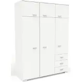 Parisot Kleiderschrank 6-türig Galaxy 2 Weiß