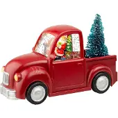 Lumineo Dekoration SNOWFLAKE leuchtendes Weihnachtsmannauto 10x22,5x14 cm HOMLA