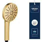 GROHE - Duschbrause, 3 Strahlen - Cool Sunrise, gebürstet - 134863GN01