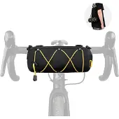Sonstiges Fahrrad Lenkertasche Vordertasche mit Schultergurt 2.4L Schwarz-Gelb 900D Polyester