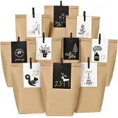 Sonstiges Adventskalender mit bedruckten Kraftpapiertüten und Karten - DIY Weihnachtskalender
