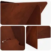 vidaXL Feuerstelle Rostoptik 40 x 40 x 20 cm Wetterfeststahl
