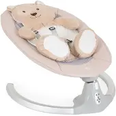 Moni Babywippe elektrische Ari Bär Melodien, Fernbedienung, Teddy-Bär Pad, Timer beige