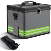 Sonstiges Feuerfeste Akku Tasche 24x18x20cm Lipo Safe Bag explosionsgeschützt Grau