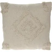 Wellhome - Getuftetes Baumwollkissen 45x45cm