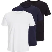 Jack & Jones JACK&JONES Herren T-Shirt, 3er Pack - BASIC TEE O-NECK, Kurzarm, Baumwolle