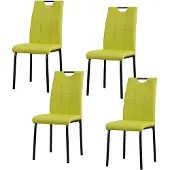 HTI Esszimmerstuhl Denton Webstoff Grün 4er-Set